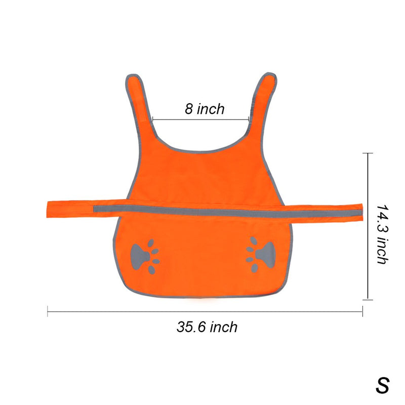 MAGGIFT Dog Reflective Vest,Pet Safety Vest Orange S - PawsPlanet Australia