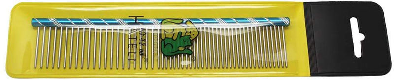 Meetory Pet Comb Dog Metal Dog Comb Stainless Steel Dog Grooming Combs Grooming Comb Cat Comb (16 cm x 2.7 cm, 1 Piece Random Color) - PawsPlanet Australia