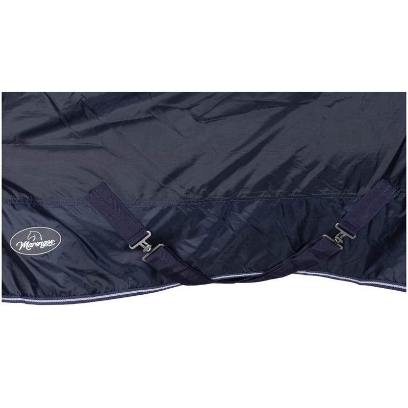 Marengos - Rain blanket 420D Economic | light horse blanket for rain | breathable & waterproof | Pasture blanket with cross straps | Outdoor blanket for horses | 115cm in night blue 115cm - PawsPlanet Australia
