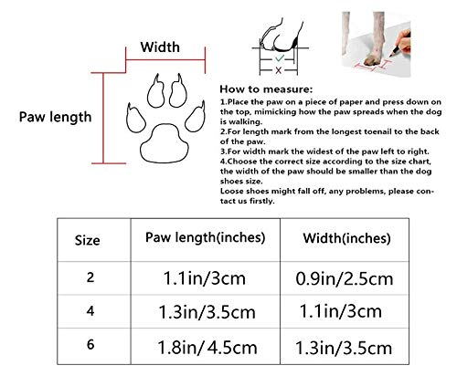 YAODHAOD Dog Boots Paw Protector, Anti-Slip Dog Shoes，These Comfortable Soft-Soled Dog Shoes are with Reflective Straps, for Small Dog … size 2: 1.1"x0.9"(L*W) black - PawsPlanet Australia