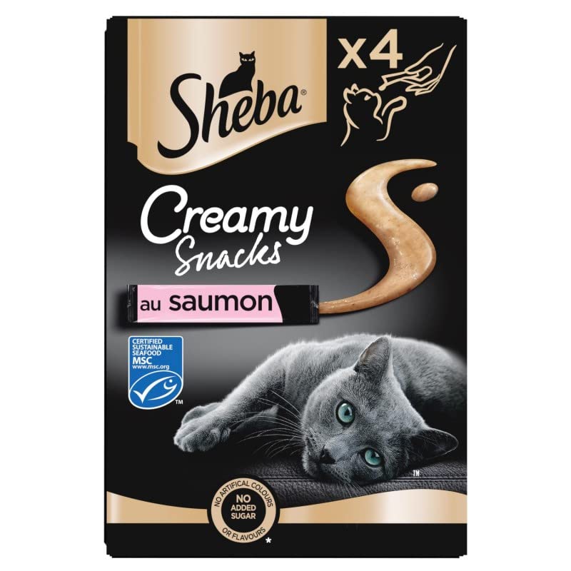 Animals Sheba - Creamy Snacks Adult Cat Treats 4 x 12g - Pack of 4 - PawsPlanet Australia