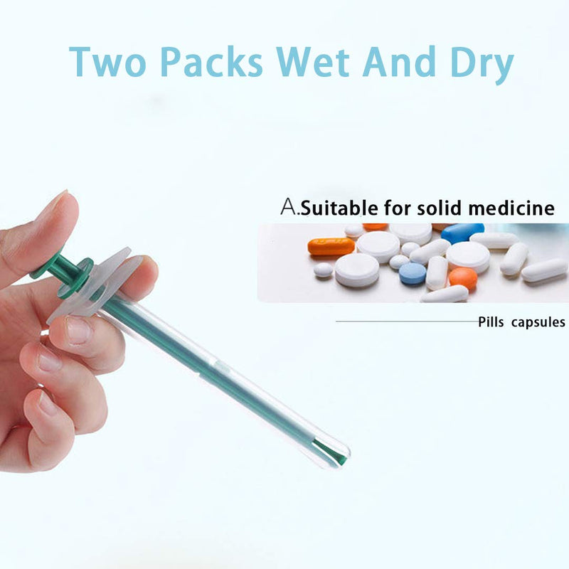 Pet Medicine Feeder - Pet Pill Poppers Handy Durable Pet Pill Dispenser Oral Tablet Capsule or Liquid Medical Feeding Tool Kit Silicone Syringes for Cats Dogs Small Animals - PawsPlanet Australia