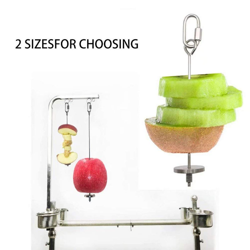 [Australia] - Brave Tour Bird Food Holder, Bird Feeders, Stainless Steel Parrot Fruit Vegetable Stick Holder, Foraging Toy, Bird Treat Skewer 3pcs 