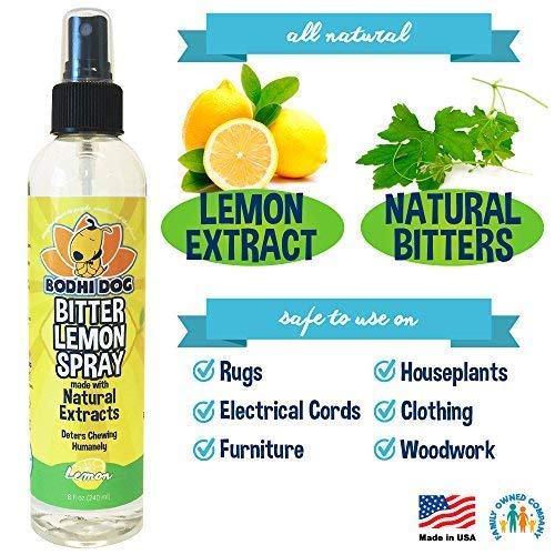 [Australia] - Bodhi Dog Bitter Lemon Spray | Stop Biting and Chewing for Puppies Older Dogs and Cats | Anti Chew Spray Puppy Kitten Training Treatment | 100% Non Toxic | Made in USA 8oz 