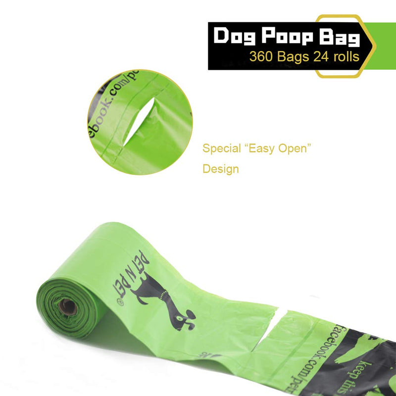 [Australia] - PET N PET Poop Bags 360 Count Poop Bags Refill Rolls EPI Additive Eco Friendly Unscented Dog Poop Bags Leak-Proof and Strong Premium Dog Waste Bag 