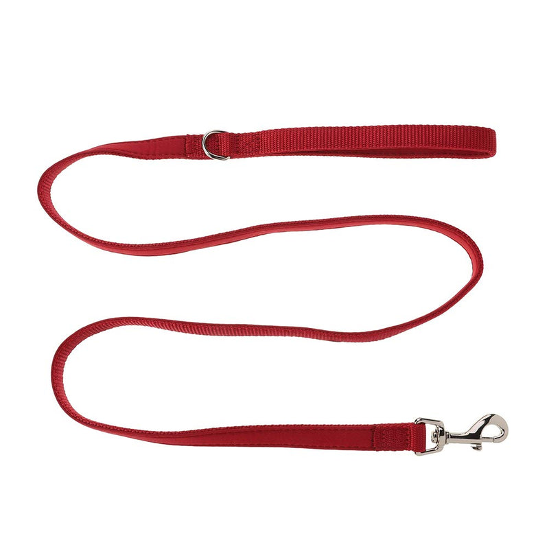 Xinzistar Dog Collar and Lead Set, Adjustable Strong Nylon Leash with Sponge Handle, Quick Release, for Small Medium Dogs Pets Walking Training (Red) - PawsPlanet Australia