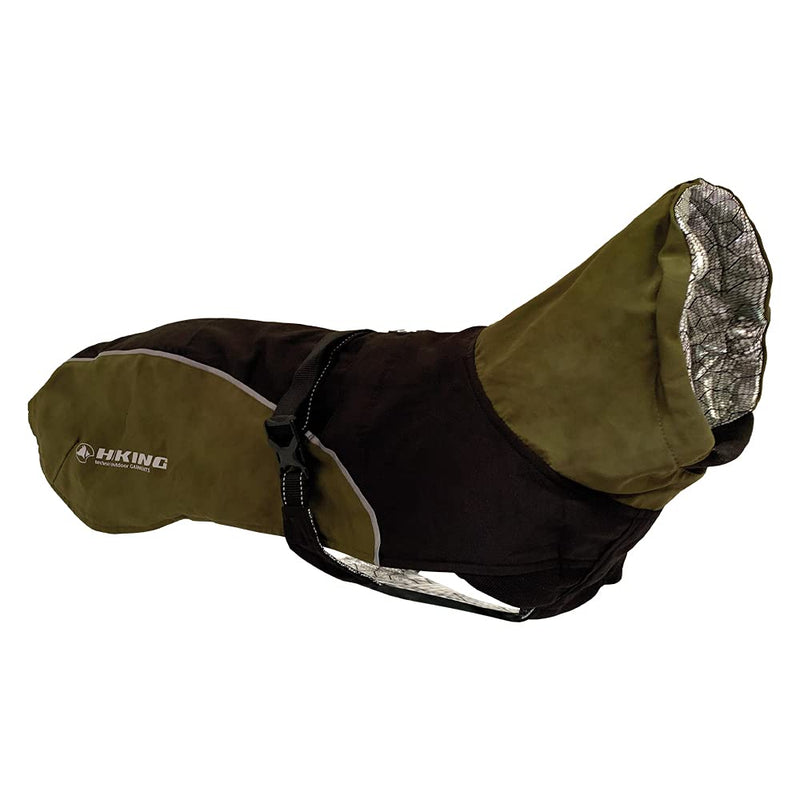 Cross Hiking Dog Coat, Waterproof for Dogs, Thermoregulating Lining, Nanga Black, Size 40 cm - 195 g - PawsPlanet Australia