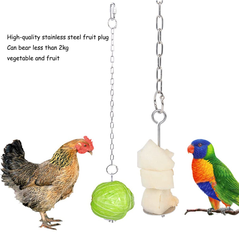 Chicken Toys Chicken Swing and Chicken Bird Xylophone Toy for Poultry Run Rooster Hens Chicks Pet Parrots Macaw Stress Relief for Birds 4 Pcs - PawsPlanet Australia