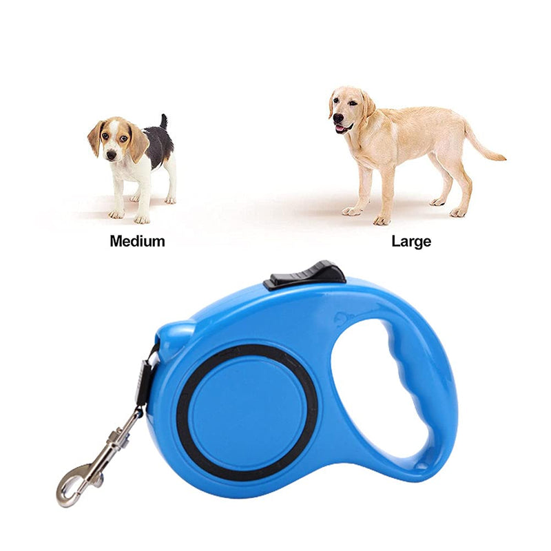 Dog leash, blue retractable dog leash, retractable dog leash, nylon retractable dog leash, retractable mystery dog leash, suitable for medium and large pets - PawsPlanet Australia