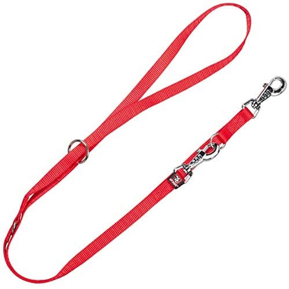 Multi-leash Arppe nylon in different colors basic red - PawsPlanet Australia