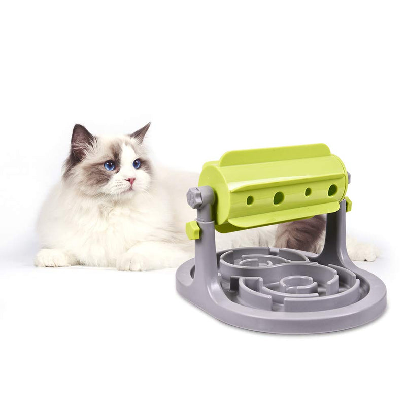 [Australia] - Tarvos Interactive Dog and Cat Treat Puzzle Toy - Slow Dispensing Food - Promotes Smart Brain Stimulation and Healthy Eating - No More Boredom - Adjustable Height for Small/Medium Dog 