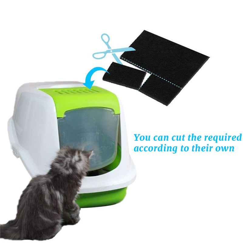 JUN-H 2 Piece Cat Litter Box Carbon Filter Element Activated Carbon Deodorant Pad Filter Activated Carbon Filter For Organic Waste Bin And Compost Bucket Activated Carbon Filter With Lid - PawsPlanet Australia