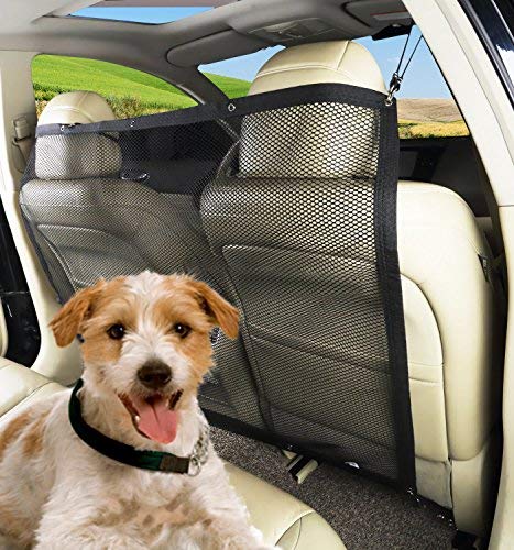 [Australia] - Zone Tech Pet Car Net Barrier – Large Universal Mesh Vehicle Pet Barrier Size 47x34 