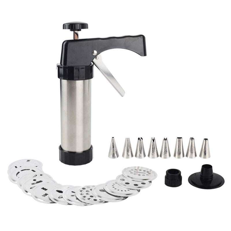 Cookie Press Gun Cookie Making Machine,Multi Pattern Flower Dessert Extruder Cake Decoration 13 Cookie Blades 8 Pastry Nozzles Cookie Press Icing Set - PawsPlanet Australia