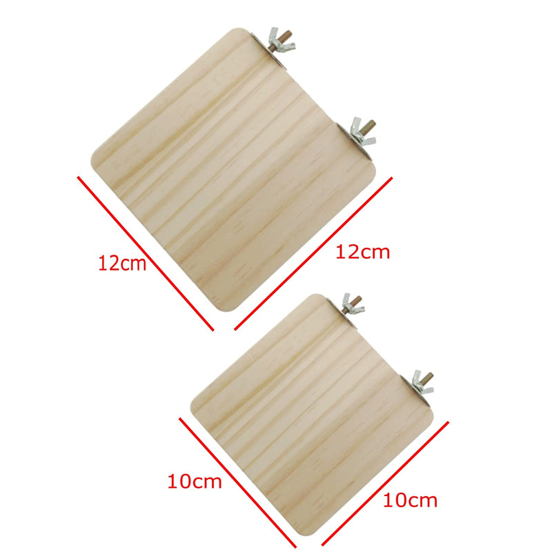 JZK 4 x Rectangular Wooden Jumping Boards for Hamster, Chinchilla, Mice, Rat and Small Animals - PawsPlanet Australia