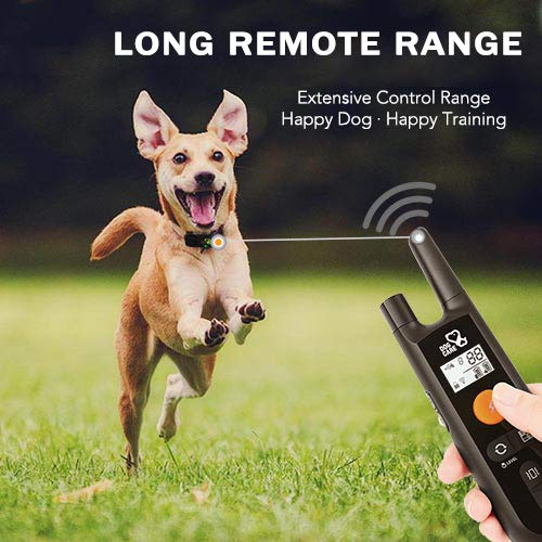 [Australia] - Dog Training Collar - Rechargeable Dog Shock Collar with Beep, Vibration and Shock Training Modes, Rainproof Training Collar, Long Remote Range, Adjustable Shock Levels Dog Training Set 