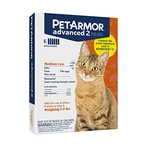 PetArmor Advanced 2 Flea Prevention for Small Cats, 6 Month Supply - PawsPlanet Australia