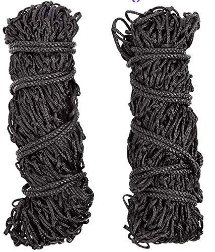 Majestic Ally 2 pcs Slow Feed 42” Hay Net for Horses, Strong Small 2x2” Holes, Nylon Rope Hanging, Adjustable Travel Feeder for Trailer and Stall, Simulates Grazing, Reduce Waste BLACK - PawsPlanet Australia
