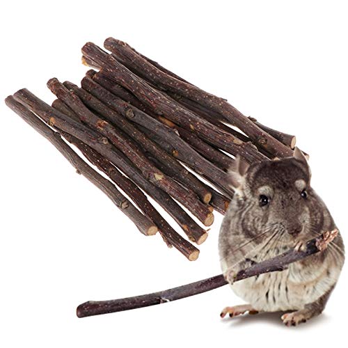Rabbit Chew Toys, Pet Bunny Tooth Chew Toys Organic Natural Apple Wood Grass Cake Ideal for Bunny, Chinchilla, Guinea Pigs, Hamsters Teeth Grinding, Bird Exercise Molar (13PCS) 13PCS - PawsPlanet Australia