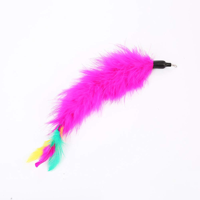 9Pcs Cat Feature Toys Feather Refill Cat Teaser Feather Toys Feather Spinning Attachment Feather Replacement Cat Catcher Toy Retractable Cat Wand Toys - PawsPlanet Australia