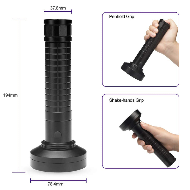 UV Black Light Flashlight, 100 LED High Power 395 nM Ultraviolet Flashlights UV blacklight Detector for Dog Urine, Pet Stains and Bed Bug, Matching with Pet Odor Eliminator - PawsPlanet Australia