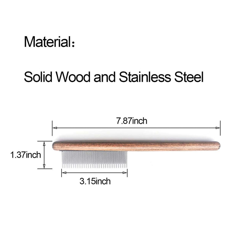 Solid Wood Pet Comb Grooming Tool for Cats,Dogs and rabbits (cat comb) cat comb - PawsPlanet Australia