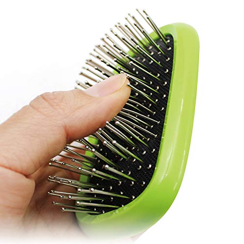 XLKJ 3 in 1 Pet Grooming Brush Set,Massage Bath Brush Air Cushion Brush Flocking Brush Kit,Dogs Cats Puppy Pet Combs for Short & Long Hair Massaging Bathing - PawsPlanet Australia