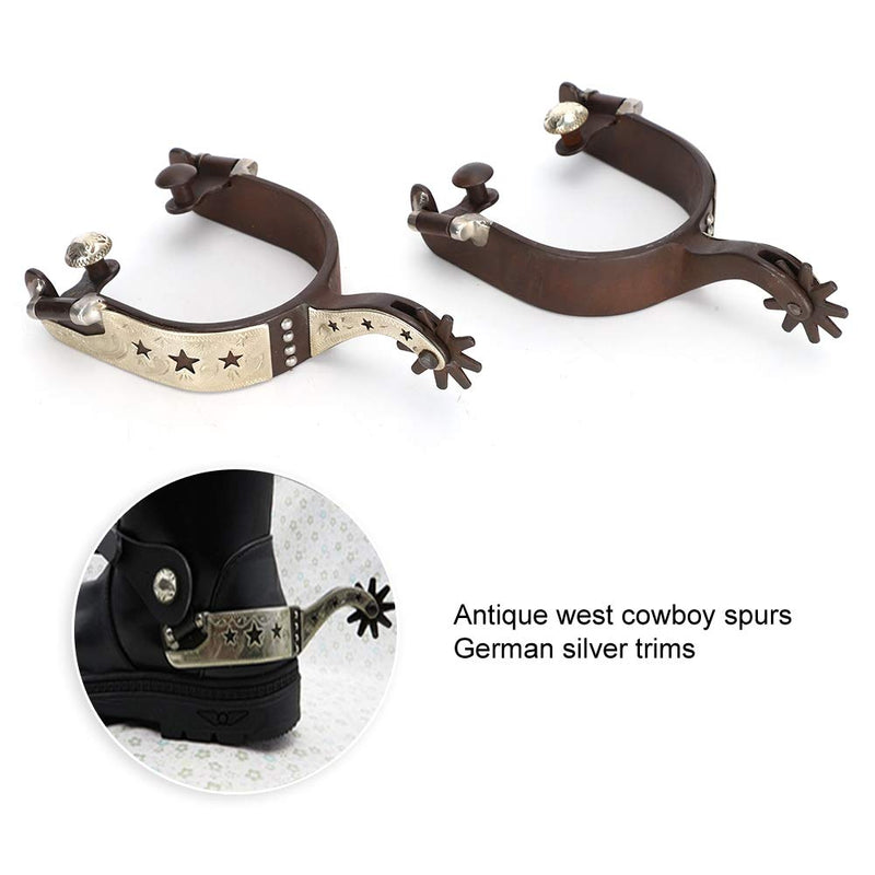 AMONIDA Cowboy Spurs, Cowboy Horse Boot Boot Spurs, Equestrian Competition Dressage Horse Training Entertainment for Eques - PawsPlanet Australia