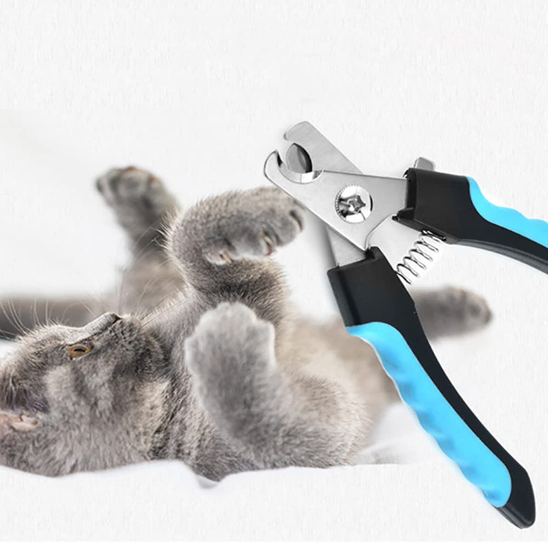 Pet Nail Clippers Professional Nail Clippers with Nail File Portable Professional Claw Scissors Dog Claw Clippers for Small Cats Rabbits and Guinea Pigs - PawsPlanet Australia