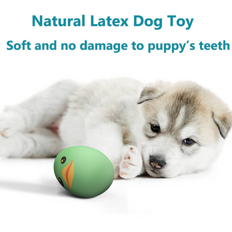 Squeaky Dog Ball, [8 Pack] Interactive Latex Rubber Dog Squeak Toys, Soft Bouncy Fetch Egg Shape Pet Balls for Dog (8 PACK) 8 PACK - PawsPlanet Australia