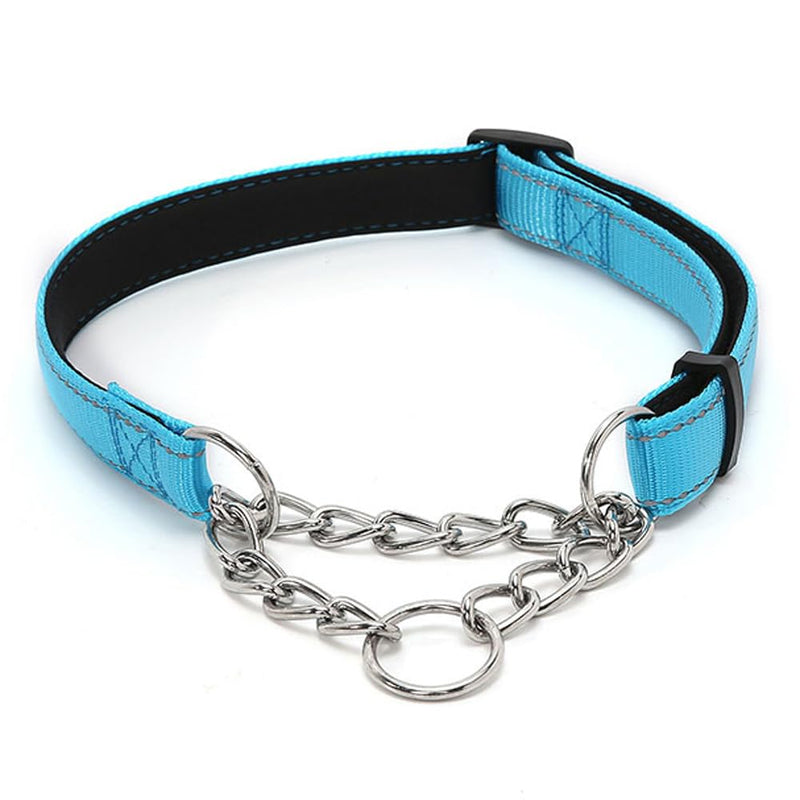 LOS ANDES Dog Collar Soft Padded Neoprene Dog Collar Made of Nylon for Small, Medium and Large Dogs, Adjustable and Reflective S: 25-45cm (9.8-17.7") Orange - PawsPlanet Australia
