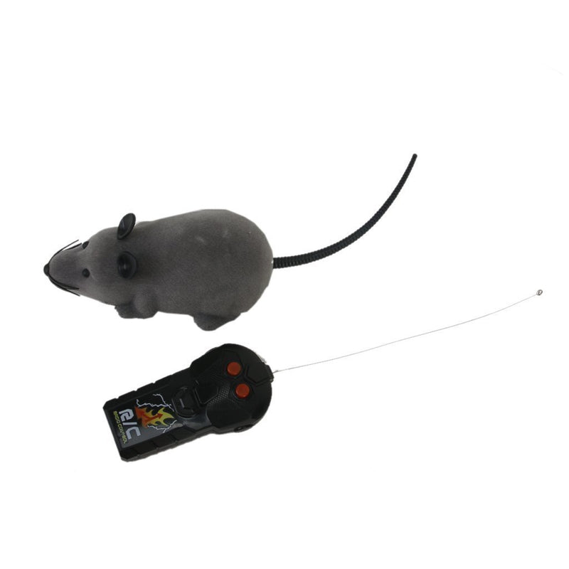 Yosoo Novelty & Fun Wireless Remote Control RC Rat Mouse Toy for Cats Dogs Pets Kid (Gray) - PawsPlanet Australia