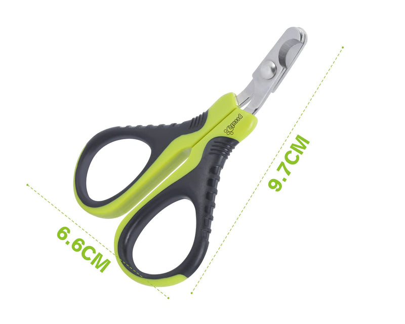 Cat claw scissors with 25 degree cutting head, nail clippers for cats, nail scissors, cat nail cutter, cat nail clipper, cat claw cutter for small dogs, puppies, rabbits and guinea pigs S green - PawsPlanet Australia