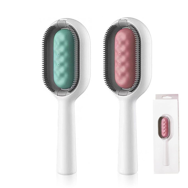 Cat brush with water, 2 pieces pet hair removal comb with water tank, pet dog brush, cat brush long hair, undercoat cleaning brush for pet hair, pet hair brush for dogs and cats - PawsPlanet Australia
