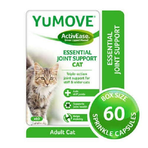 Lintbells | YuMOVE Cat | Hip and Joint Supplement for Stiff Cats | 60 Capsules & YuDERM Moulting Cat Formerly YuMEGA | Coat and Skin Supplement for Cats with Dry or Dull Coats | 50 ml Bottle - PawsPlanet Australia