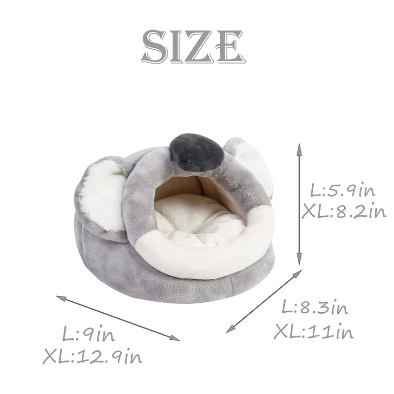 LEFTSTARER Hedgehog Guinea Pig Cage Bed Small pet Animals House Accessories, Guinea Pig Toys House Nest Hamster Supplies Habitat Ferret Rat Large 4-Koala - PawsPlanet Australia