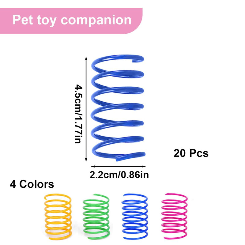DDKY 20 pieces cat toy, cat toy, toy cat, spiral toy, cat toy spiral, lots of fun playing, suitable for pets to play - PawsPlanet Australia