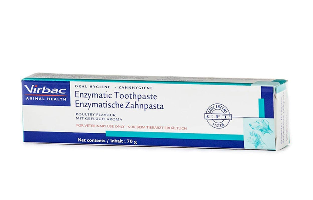 Virbac CET Enzymatic Toothpaste, Poultry, 70g - PawsPlanet Australia