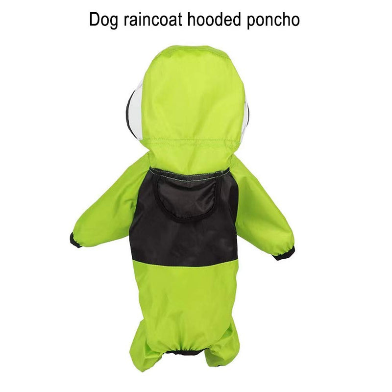 Dog Raincoat, pet Waterproof Rainproof Jacket with Hood, Breathable and Lightweight Dog Raincoat Hooded Poncho Dog Four-Legged Raincoat. Small - PawsPlanet Australia