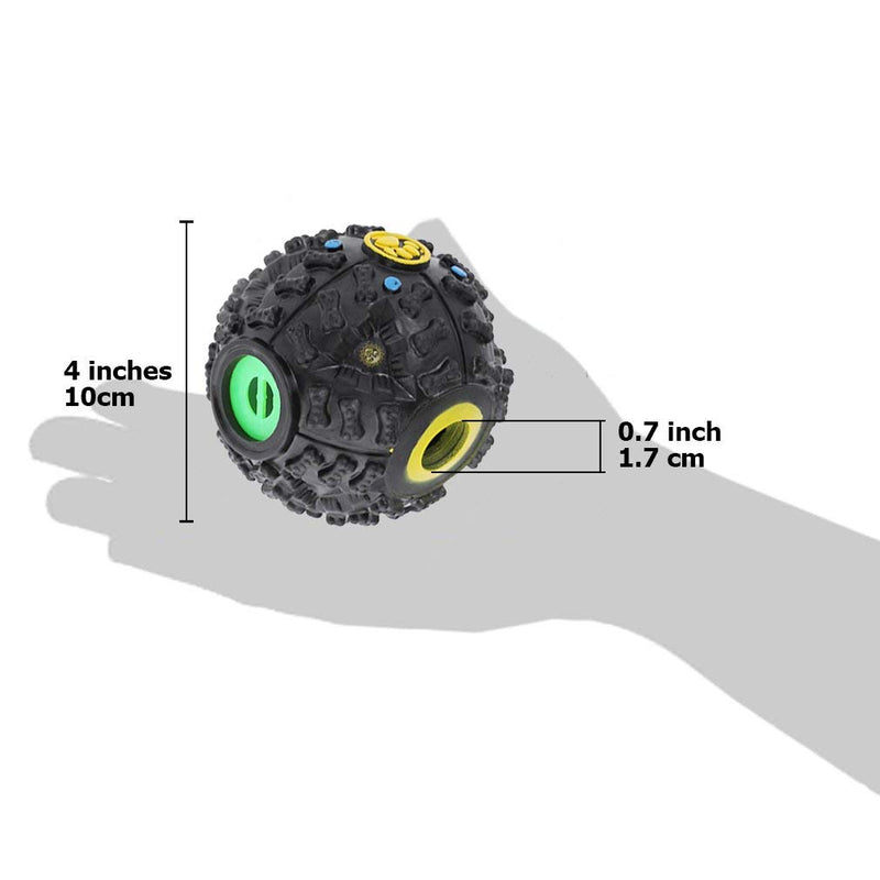 [Australia] - SunGrow Treat Dispenser Toy for Puppies, 4-Inches Diameter with 0.7 Inches Opening for Treats, Slow Feeder,Food Puzzle Ball for Gentle Chewer, IQ Enhancer, Boredom Buster, for Small Dogs and Cats,1pc 