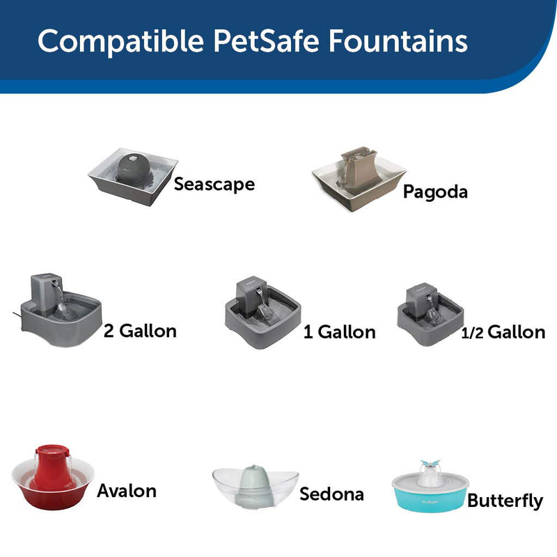 [Australia] - PetSafe Drinkwell Replacement Carbon Filters, Dog and Cat Ceramic and 2 Gallon Water Fountain Filters Pack of 4 