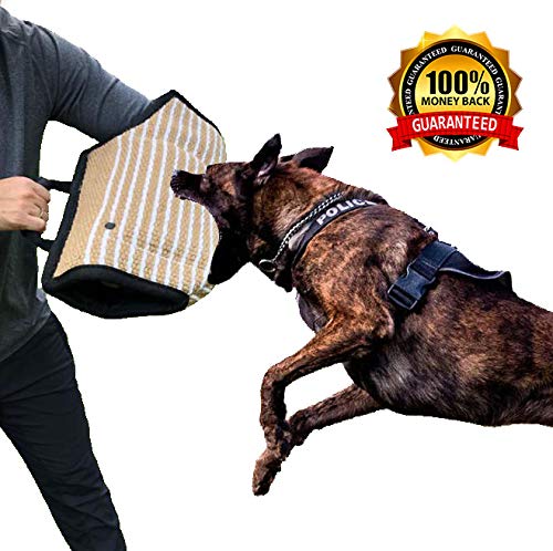 N&M Products Large X-Strong Dog Bite Sleeve - Tug Work Dog Puppy Training Playing Toy Fit Pit Bull German Shepherd Mastiff Professional Intermediate for Both Left and Right Hand Glove - PawsPlanet Australia