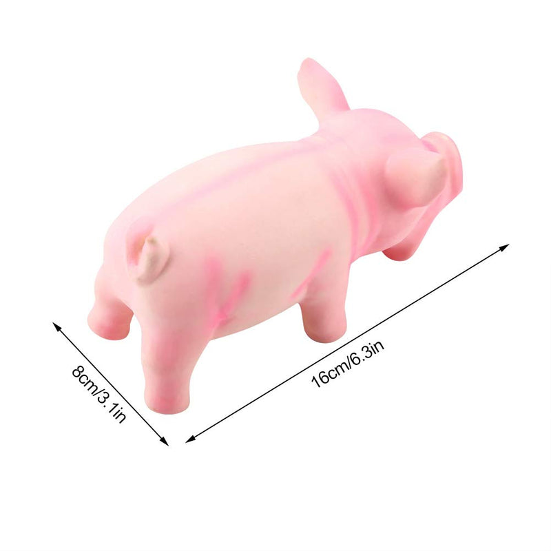 Dog Chew Toy Cute Pig Grunting Squeak Latex Pet Chew Toys for Dog Puppy Toy(01) 01 - PawsPlanet Australia