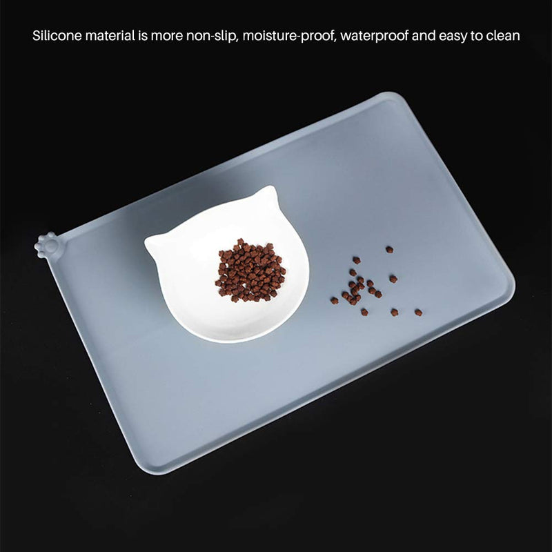 BSTQC Silicone Pet Feeding Mat,Non Slip Waterproof Bowl Mat for Dog and Cat - PawsPlanet Australia