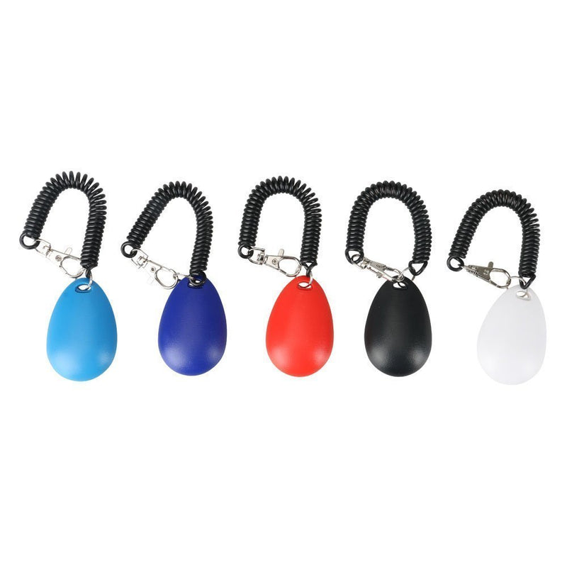 Ewolee Pet Training Clicker, 5 Pcs Dog Clicker with Wrist Band Big Button, Dog Training Clicker Set for Training Dog, Cat, Horse and Other Pets - PawsPlanet Australia