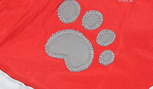 [Australia] - OCSOSO Dog Warm Coat Jacket Water Resistant Reversible Pets Dog Cold Weather Blanket Coats Jacket L Orange 