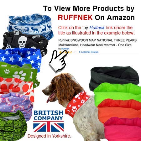 Ruffnek REFLECTIVE BLUE PAW & BONE PRINT DOG SCARF/COLLAR/BANDANA BE SAFE, BE SEEN - PawsPlanet Australia