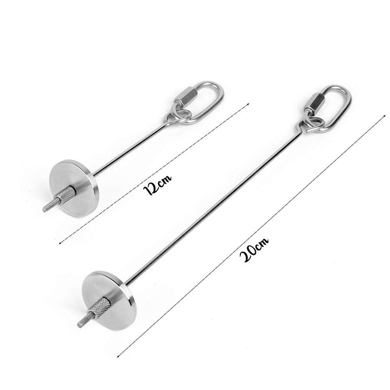 Wudong 2 Pcs Parrot Skewer,Stainless Steel Vegetable Fruit Stick Hanging Holder Birds Foraging Toy Spear Feeder for Bird Cage Accessories - PawsPlanet Australia