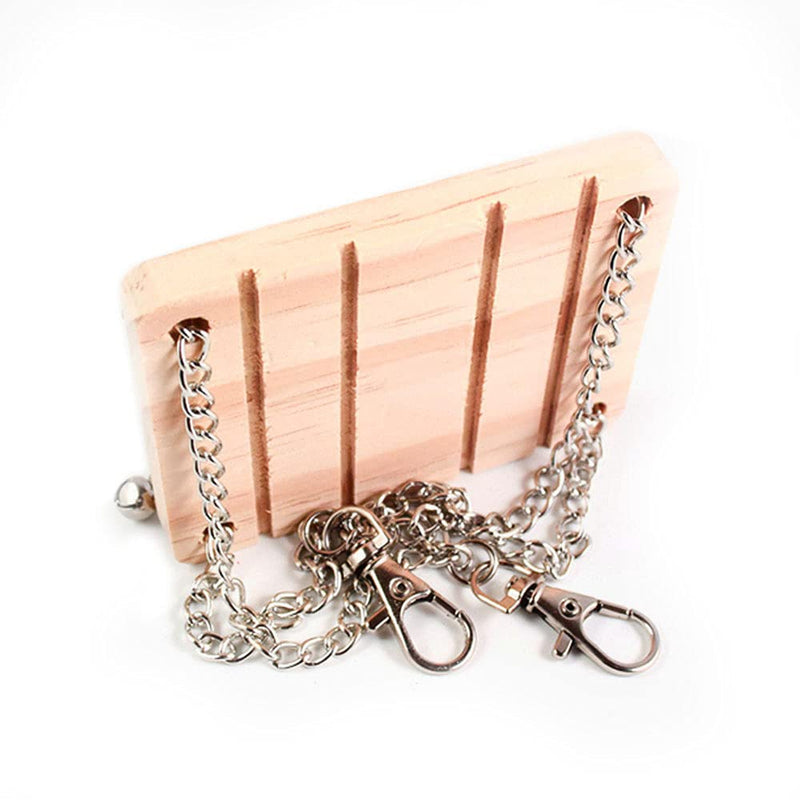 ANCLLO Wooden Hamster Swing Hanging Accessories for Squirrel Gerbils Mice Rats - PawsPlanet Australia