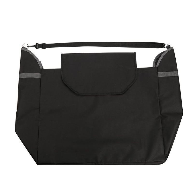 [Australia] - Yosoo Hay Bag, Black Adjustable Strap and Large Capacity 600D Oxford Cloth Horse Feeding Bag Hay Tote Bag Slow Feed Hay Bag with Small Squares 24 x 19 x 10inch 